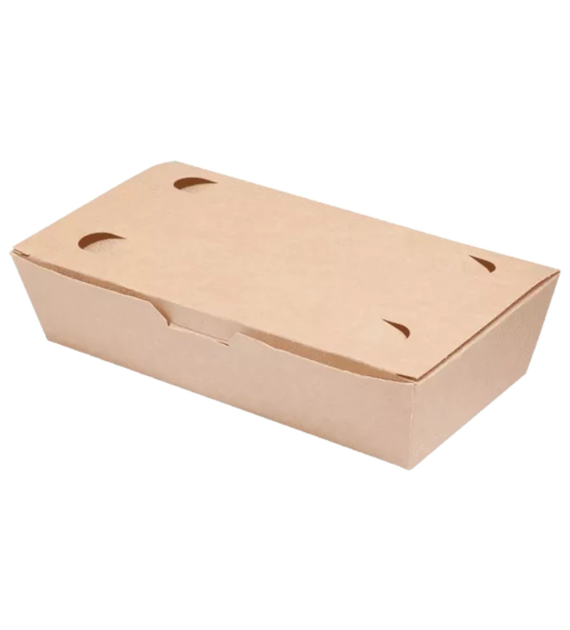 (EKO) FOOD BOX MAŁY BRĄZOWY 20x10x5cm (_/4/100)