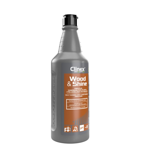 CLINEX WOOD&SHINE Emulsja samonabłyszczająca i pielęgnująca do podłóg 1l (76/6/1)