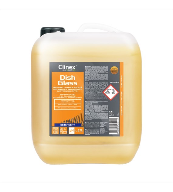 CLINEX DISHGLASS Preparat do mycia naczyń szklanych w zmywarkach gastronomicznych 10L (40/1/1)