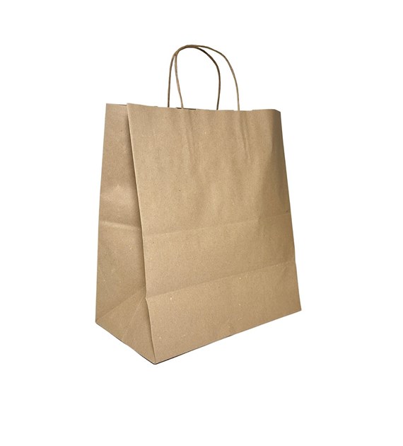 Torba z uchem skręcanym 305x170x340mm SZARA (36/1/150)