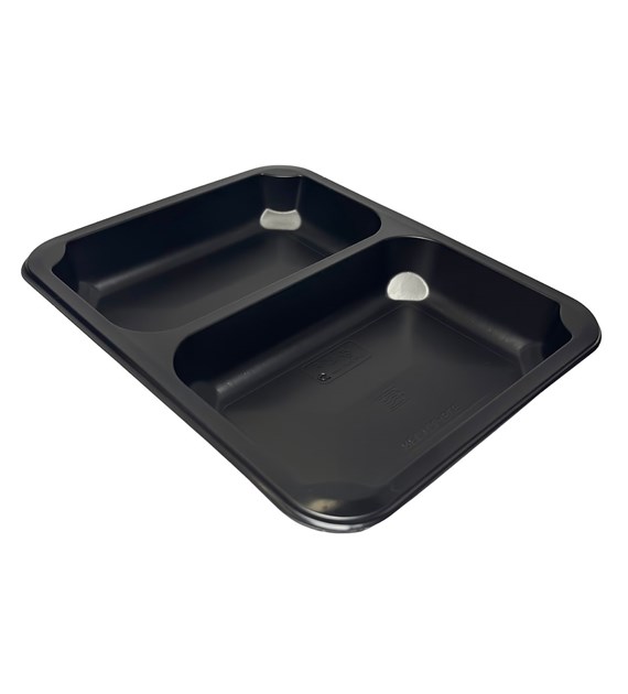 Pojemnik MAPCOR 227x178x30 dwudzielny CZARNY (42/4/80)