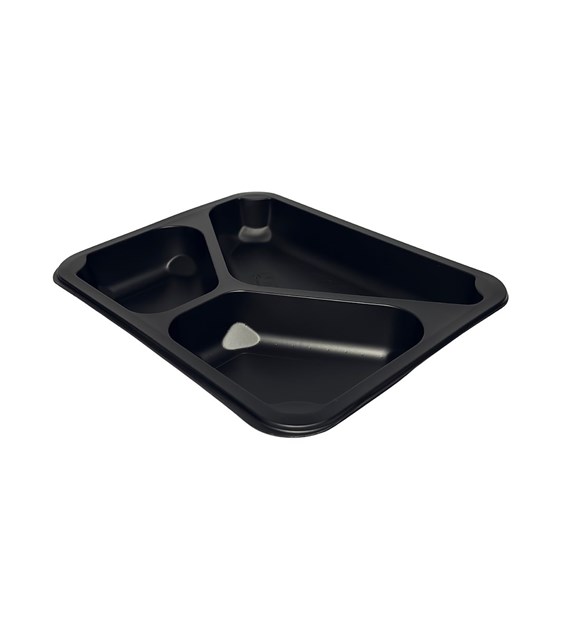 Pojemnik MAPCOR 227x178x30 trójdzielny CZARNY (42/4/80)