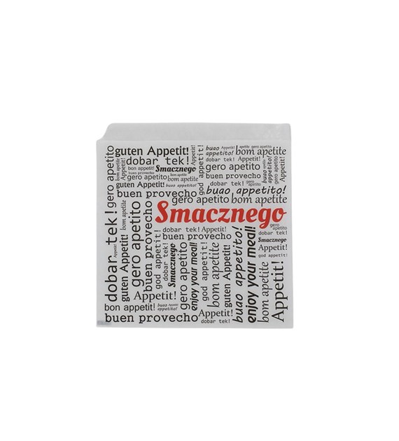 KRAM KOPERTA HAMBURGER/KEBAB DUŻA 2-STRONNA BIAŁA SMACZNEGO 175x170 (_/10/200)