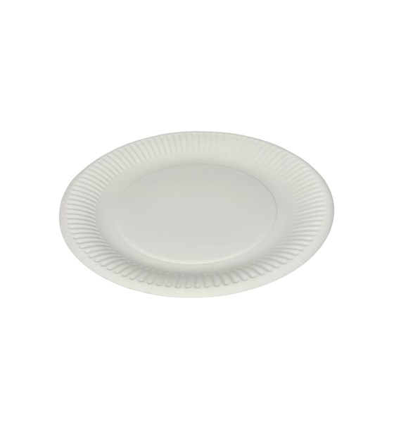 PURE Talerz papierowy 23cm biały (40/25/12)