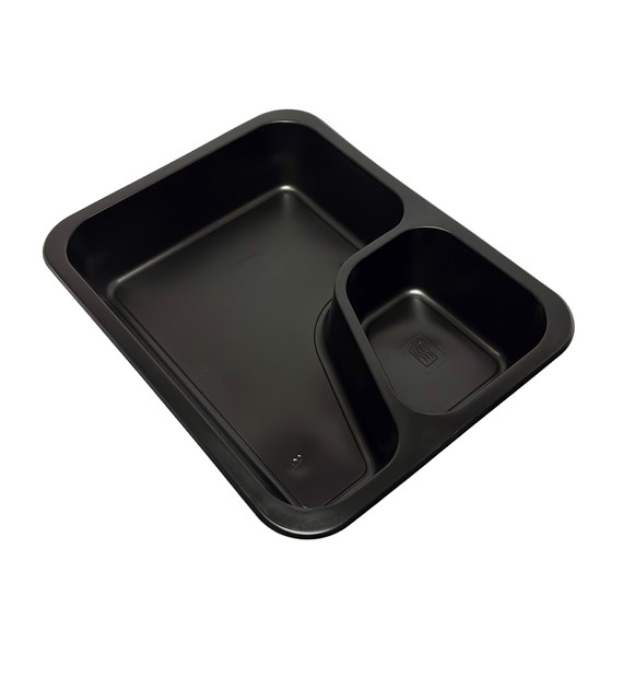 (REUSE) POJEMNIK DO ZGRZEWU DWUDZIELNY COLT B-227x178x40 CZARNY (32(40)/10/50)