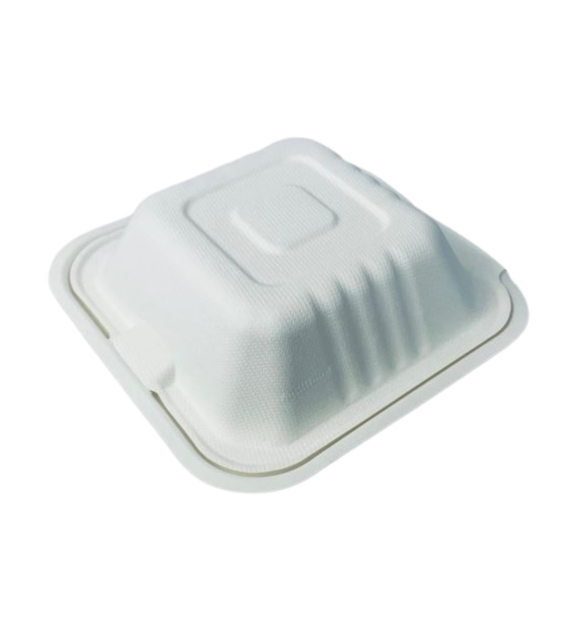 (EKO) Enjoy Be Eco menubox z trzciny cukrowej HAMBURGER 153x153x43/77 (36/10/50)