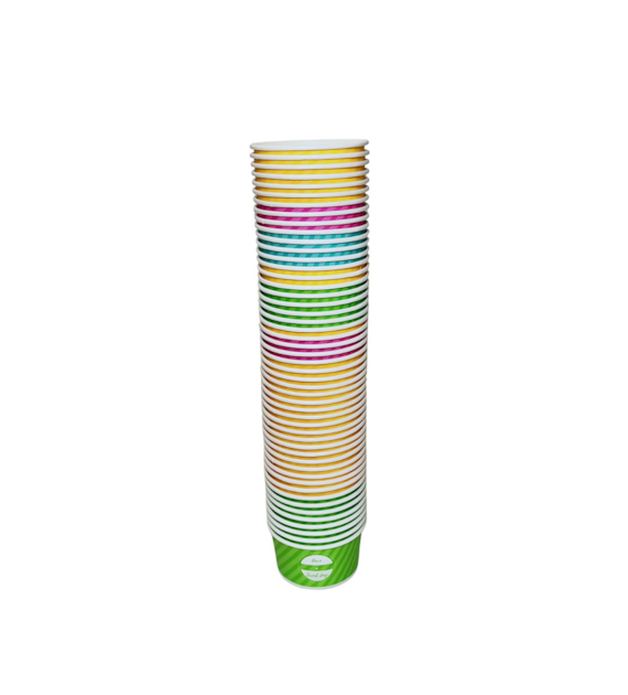 (EKO) Love Nature miseczka papierowa 160ml MIX KOLORÓW (30/16/50)