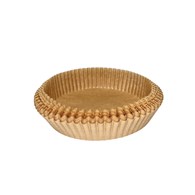 Papilotki do airfryer okrągłe 160x45mm beżowe (_/24/50)