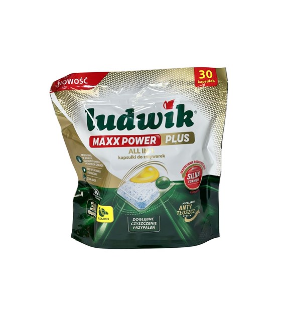 LUDWIK MAXX POWER PLUS kapsułki do zmywarki LEMON 30 szt. Doypack (_/5/1)