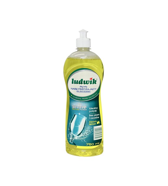 LUDWIK Płyn nabłyszczający do zmywarek LEMON 750ml (_/6/1)