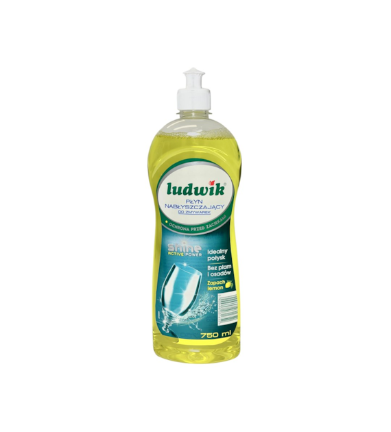 LUDWIK Płyn nabłyszczający do zmywarek LEMON 750ml (_/6/1)