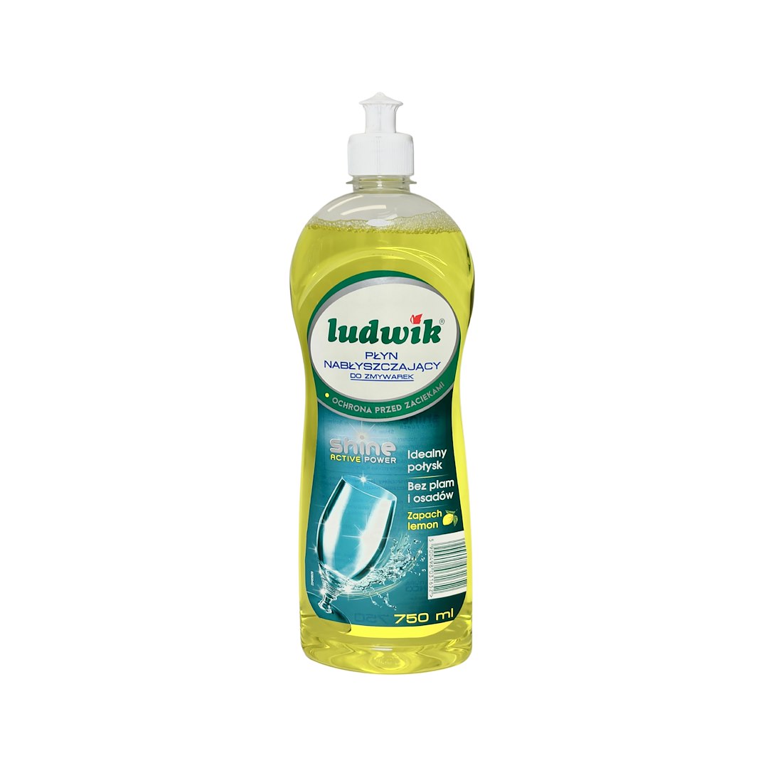 LUDWIK Płyn nabłyszczający do zmywarek LEMON 750ml (_/6/1)
