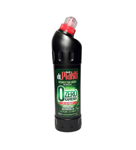 DR. PRAKTI Żel do toalet WC ZERO KAMIENIA GREEN 750ml (_8/1)