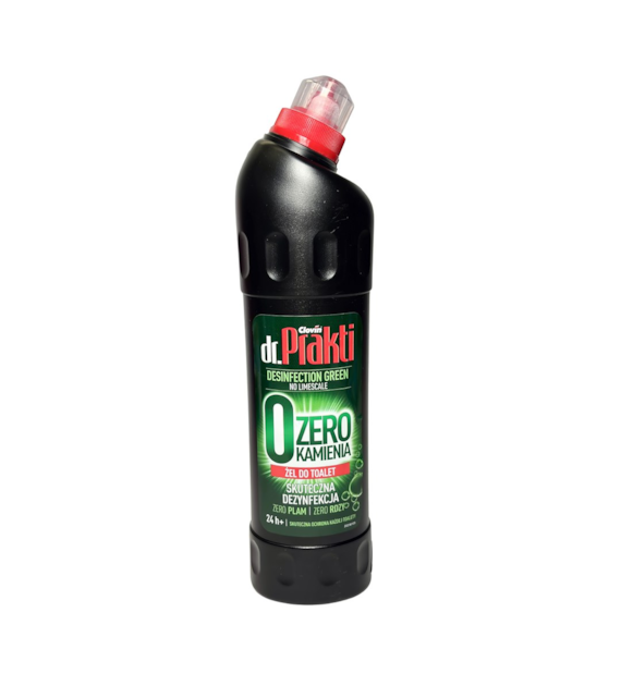 DR. PRAKTI Żel do toalet WC ZERO KAMIENIA GREEN 750ml (_8/1)