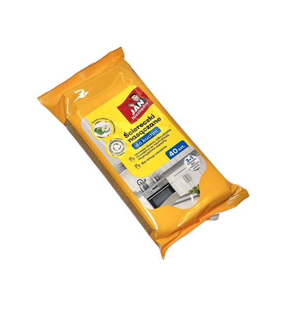 JAN NIEZBĘDNY Ściereczki nasączone do kuchni 40szt (56/32/1)