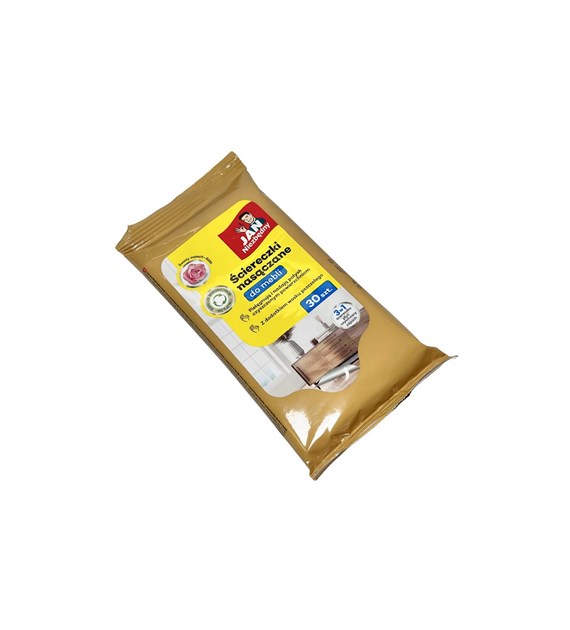 JAN NIEZBĘDNY Ściereczki nasączone do mebli 30szt (56/40/1)