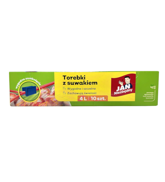 JAN NIEZBĘDNY Torebki z suwakiem 4L 10szt (56/24/1)