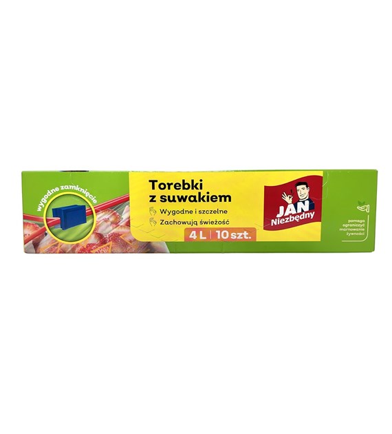 JAN NIEZBĘDNY Torebki z suwakiem 4L 10szt (56/24/1)