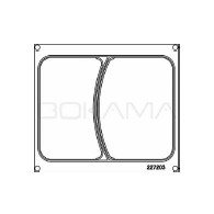 Matryca, ramka do urządzeń RK-1900 227x178  dwukomorowa łuk