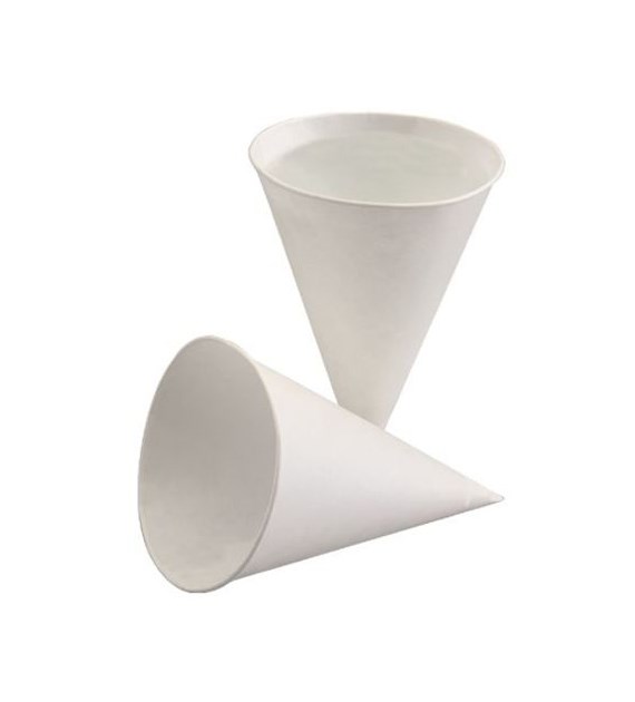 Kubki rożki papierowe białe 120ml (300/25/200)