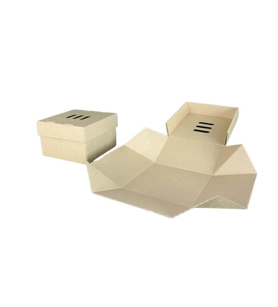 (EKO) Pudełko BURGER XL rozkładane kraft 130x130x100 (44/1/100)