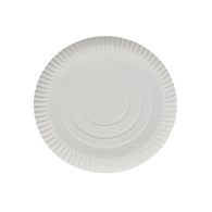 TALERZ PAPIEROWY biały MS 28cm  (_/1/100)