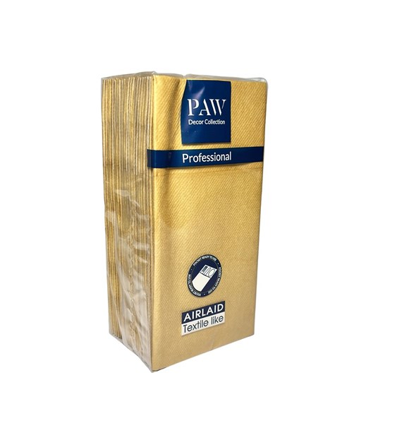 PAW Etui Airlaid 40x40 Złoty (60/16/25)