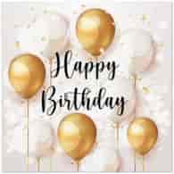 PAW Serwetka 3W 33x33 Nadruk  happy birrthday (180/12/200)