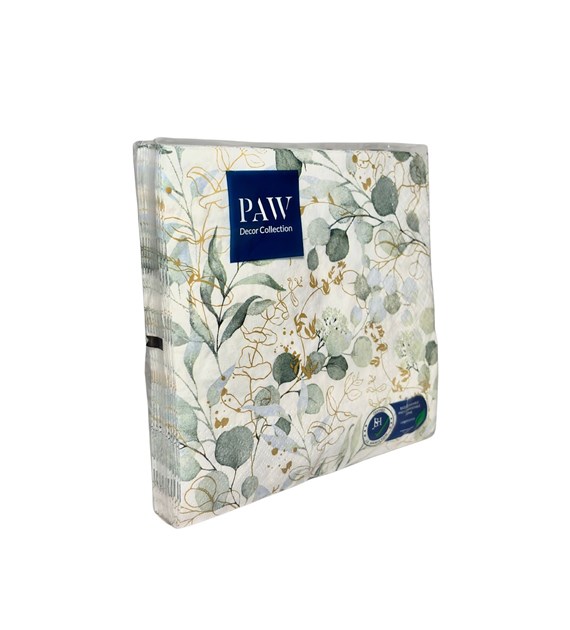 PAW Serwetka 3W 33x33 Nadruk EUKALIPTUS (180/12/20