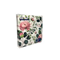 PAW Serwetka 3W 33x33 Nadruk RÓŻE (180/12/20)