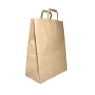 Torba papierowa SZARA z uchem płaskim 320x170x420 ECOBAG 90g (36/1/200)