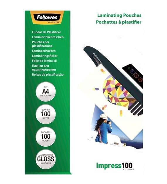 FOLIA DO LAMINOWANIA A4 100mic (100szt)