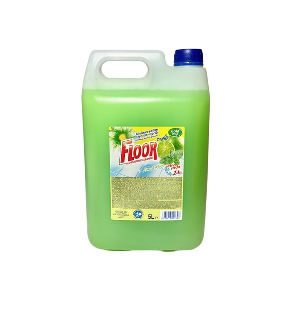 FLOOR Płyn uniwersalny LIMONKA Z MIĘTĄ I SODĄ 5L (limonkowy) (114/1/1)