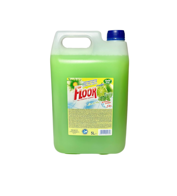 FLOOR Płyn uniwersalny LIMONKA Z MIĘTĄ I SODĄ 5L (limonkowy) (114/1/1)