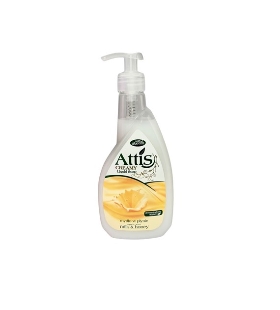 ATTIS mydło w płynie MLEKO IMIÓD 400ml (biały) (_/10/1)
