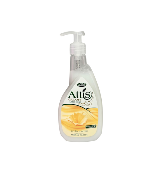 ATTIS mydło w płynie MLEKO I MIÓD 400ml (biały) (_/10/1)