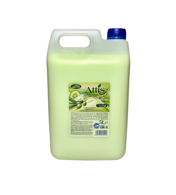 ATTIS mydło w płynie OLIWKA I OGÓREK 5L (zielony) (114/1/1)