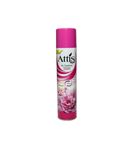 ATTIS odświeżacz spray KWIATY OGRODU (różowy) 300ml (_/6/1)