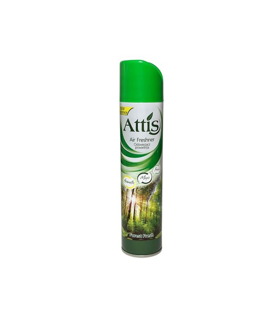 ATTIS odświeżacz spray LEŚNY (zielony) 300ml (_/6/1)