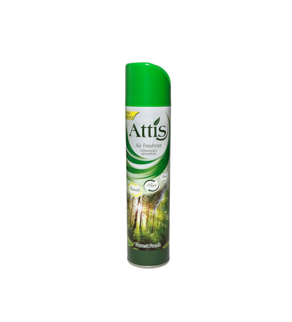 ATTIS odświeżacz spray LEŚNY (zielony) 300ml (_/6/1)