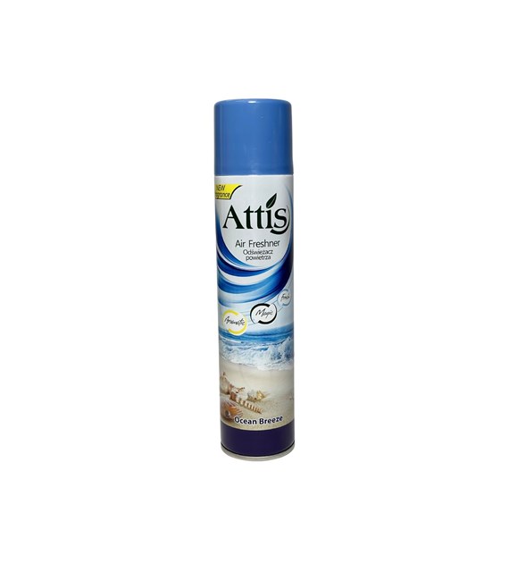 ATTIS odświeżacz spray BRYZA OCEANU (niebieski) 300ml (_/6/1)