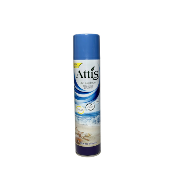 ATTIS odświeżacz spray BRYZA OCEANU (niebieski) 300ml (_/6/1)