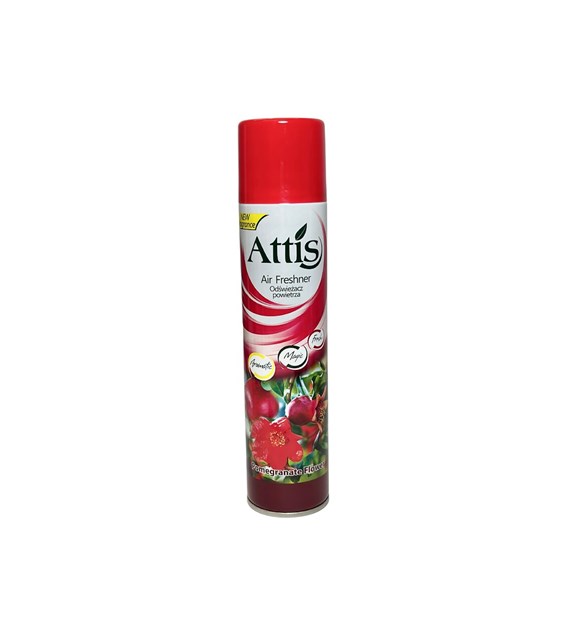 ATTIS odświeżacz spray GRANAT (jasny czerwony) 300ml (_/6/1)