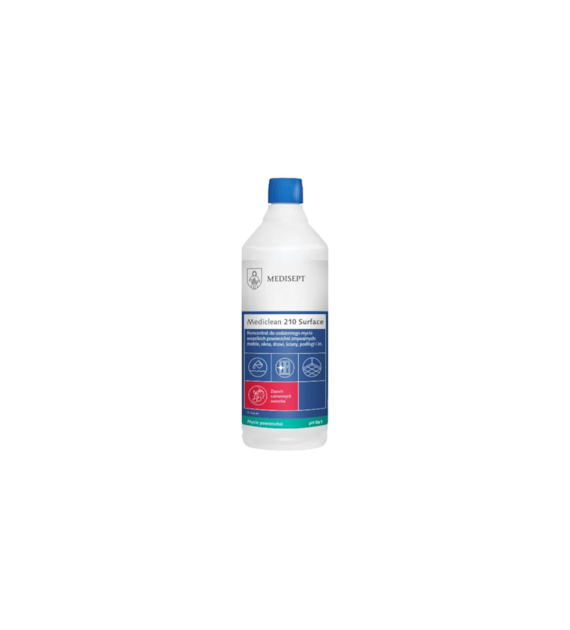 MEDISEPT Mediclean 210 Surface KONCENTRAT do powierzchni zmywalnych CZERWONE OWOCE 1L (_/12/1)