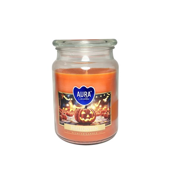 BISPOL świeca zapachowa w dużym słoiku   HALLOWEEN  100h (_/6/1)