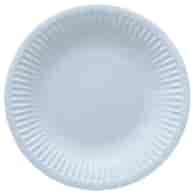 PAW Talerze papierowe Round 18 cm Monocolor Light blue (126/12/8)