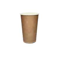 (SUP) Kubek papierowy nadruk GREEN LEAF 400ml 90mm (12/20/50)