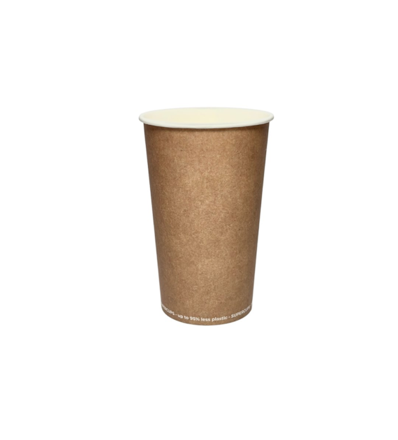 (SUP) Kubek papierowy nadruk GREEN LEAF 400ml 90mm (12/20/50)