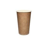 (SUP) Kubek papierowy nadruk GREEN LEAF 400ml 90mm (12/20/50)