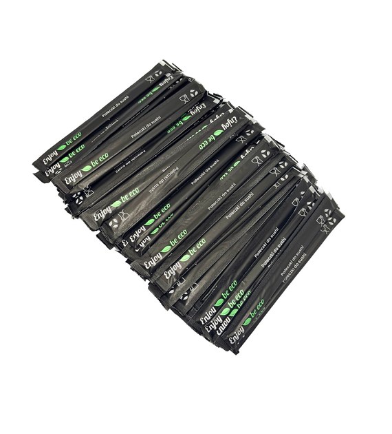 Enjoy Be Eco pałeczki bambusowe koperta CZARNA 21cm (23/20/100)